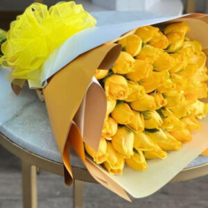 RAMO DE 50 ROSAS AMARILLAS